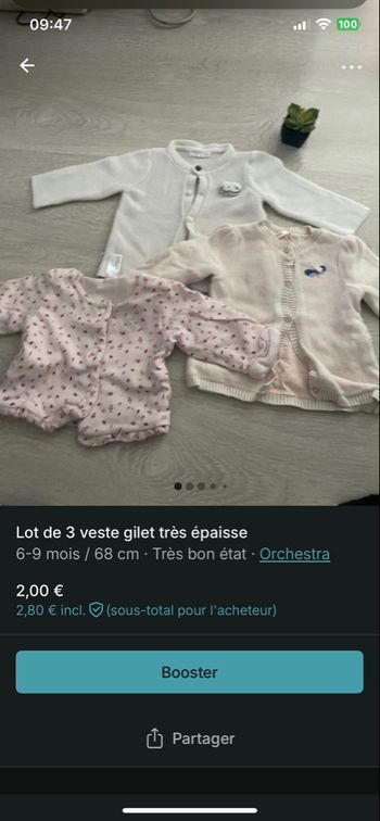 Lot vêtements bébé 6 mois