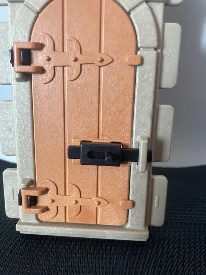 Playmobil mur parois avec porte et loquet château 3666 3667 3859 7144 3914 9989 3274 3351. - photo numéro 2