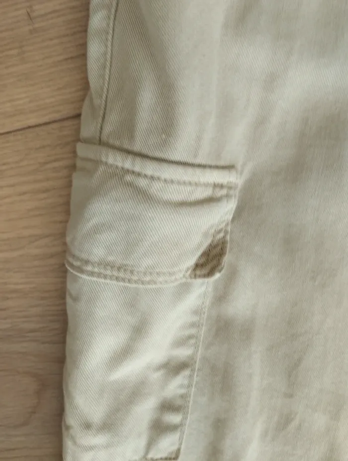 Pantalon beige cargo Tape à l'oeil teens XXS - photo numéro 5