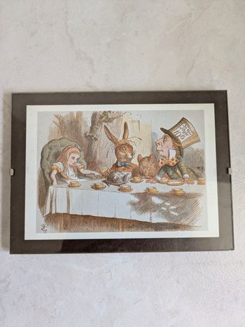 Cadre lithographie Alice au pays des merveilles Disney 