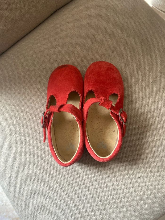 Sandales rouge nubuck - photo numéro 5