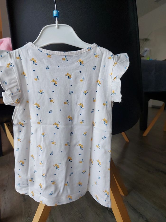 Tee-shirt manches courtes fleuris Vertbaudet 4 ans - photo numéro 10