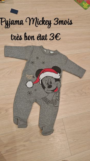 Pyjama Mickey 3mois