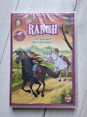DVD dessin animé cheval Le ranch volume 5 Au secours des chevaux Neuf sous blister