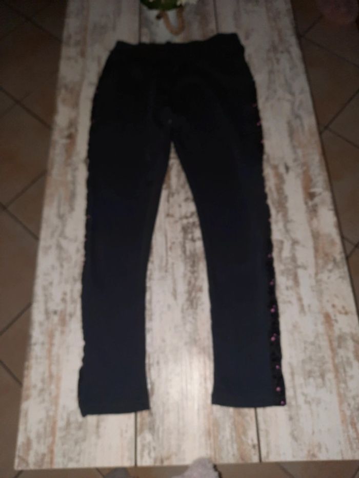 Pantalon jogging  bordé motif léopard - photo numéro 2