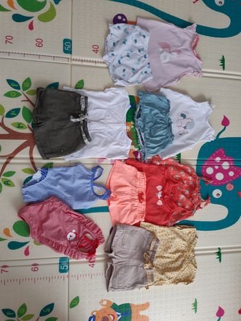 Lots vêtements bébé fille été