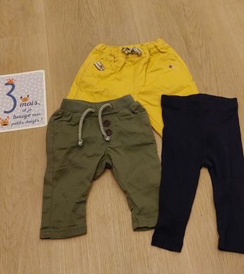 Lot pantalons 3 mois