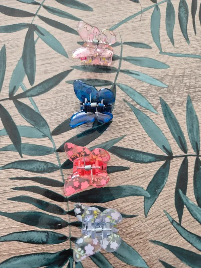 Pinces papillons x4 - photo numéro 2