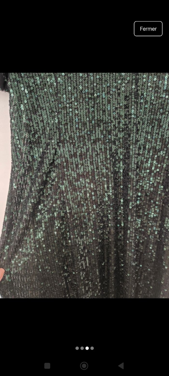 Robe de soirée zapa verte neuve - photo numéro 4