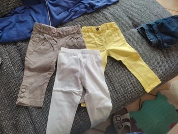 Lot de 3 bas 12 mois