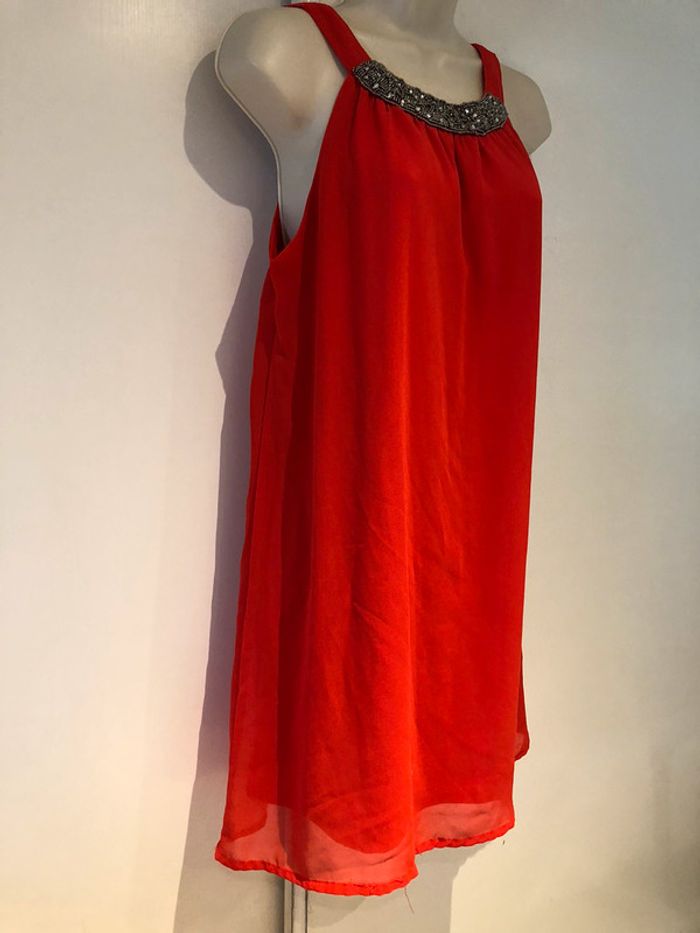 Robe rouge orange Mim taille 38
