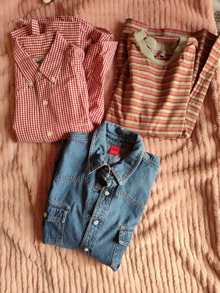Lot de 2 chemises et un sweat