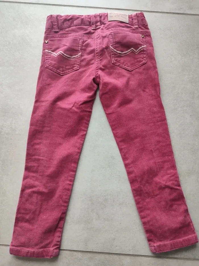 Pantalon velours ajusté 4 ans - photo numéro 2