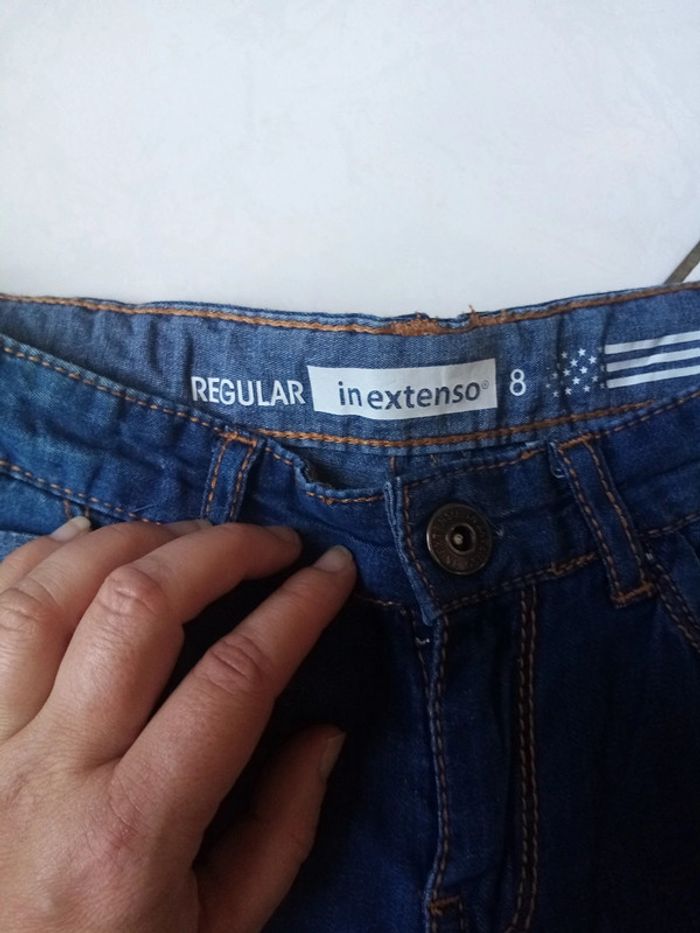 Bermuda fin en jean 8A - photo numéro 2