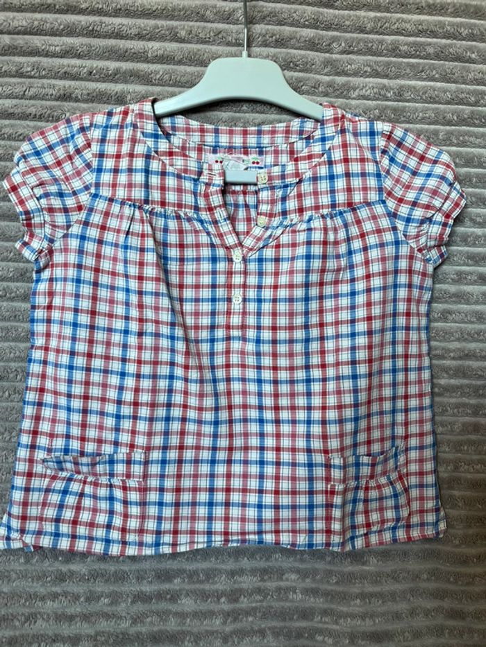 Blouse à carreaux - Bonpoint - 6 ans