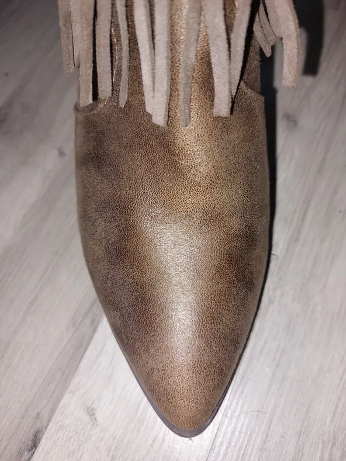 Bottines Marron 100% cuir - photo numéro 8