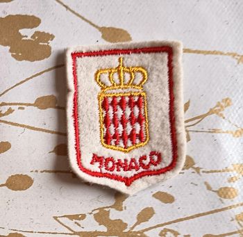 Écusson / blason à coudre ville de Monaco