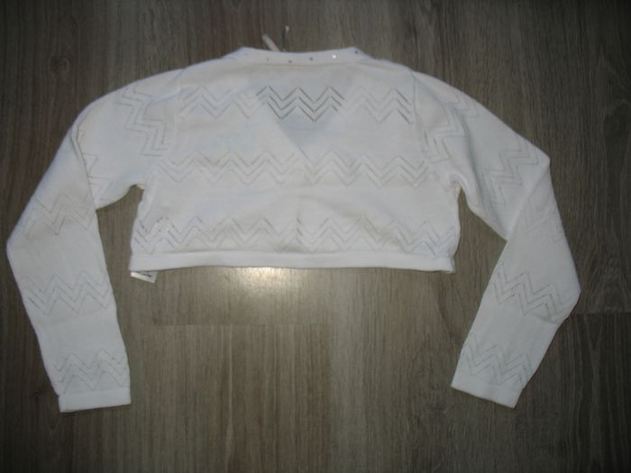 GILET COURT BLANC FILLE "ORCHESTRA" - 6 ANS - n°01 - photo numéro 4