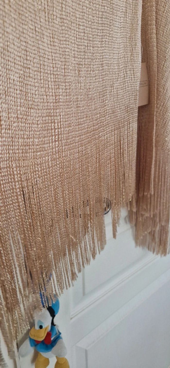 Poncho cape fine maille dorée neuf - photo numéro 4
