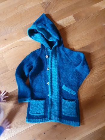 Pull en laine fait main