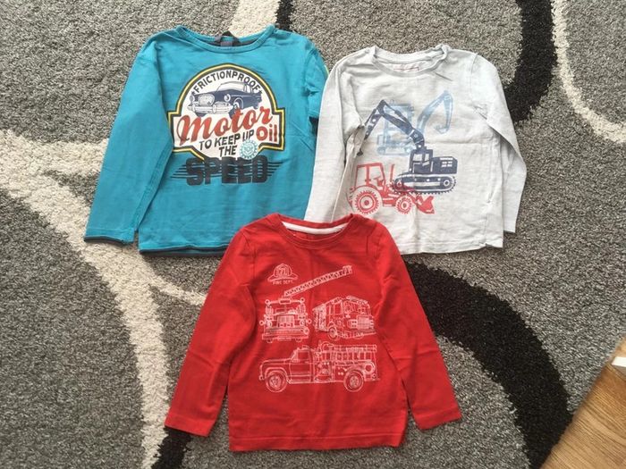 T-shirts C&A manches longues (lot de 3, taille110-116)