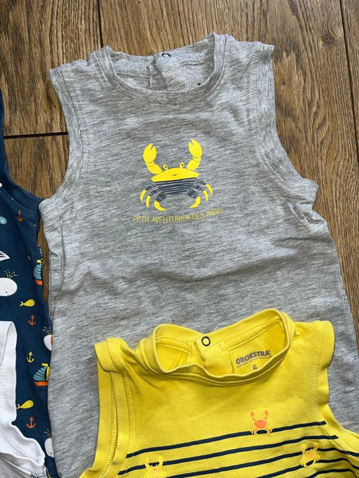 Lot de 4 barboteuses 6 mois 67cm - photo numéro 5