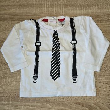 Pull fausse bretelles 6 mois garcon