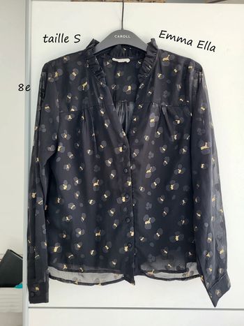 Chemisier transparent taille S Emma Ella