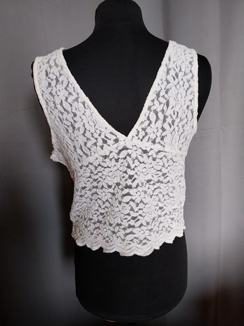 Top dentelle blanc