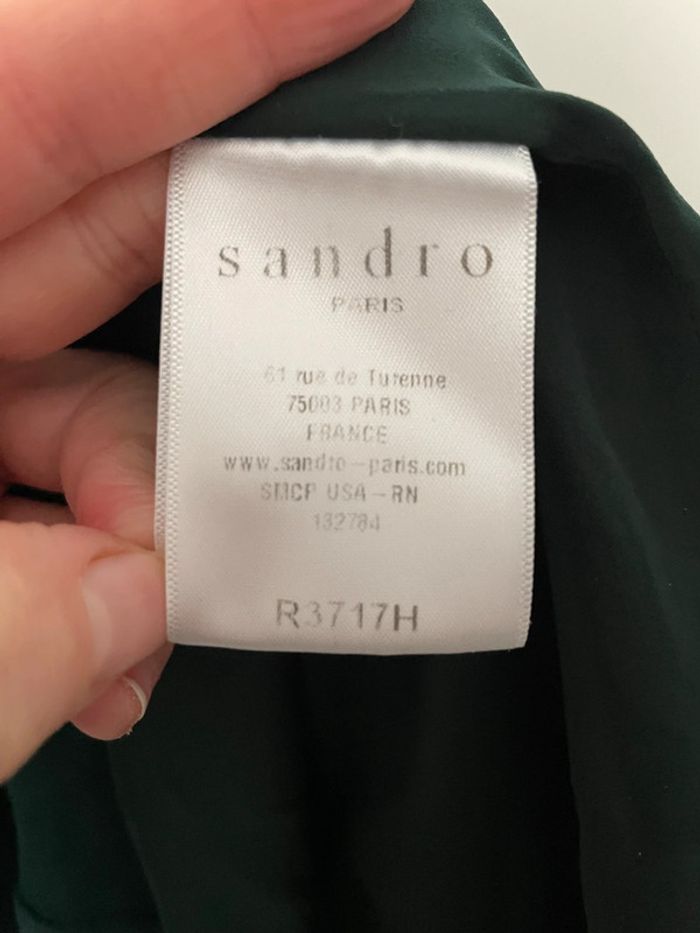 Robe Sandro Paris vert taille 3 - photo numéro 5