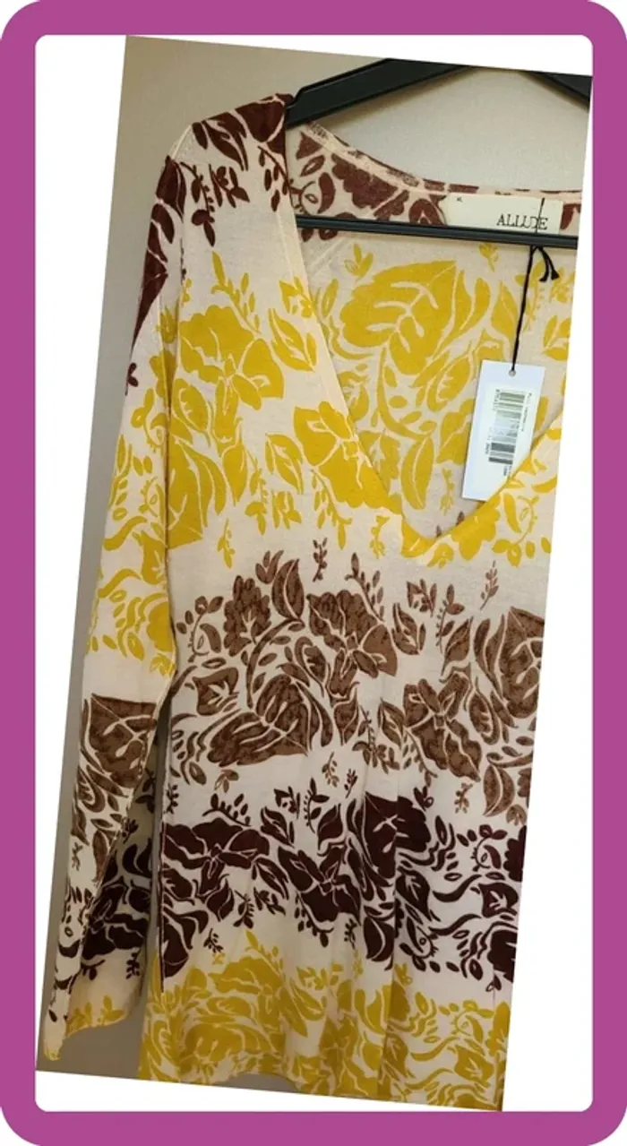 Joli pull mi saison Allude XL, neuf - photo numéro 3