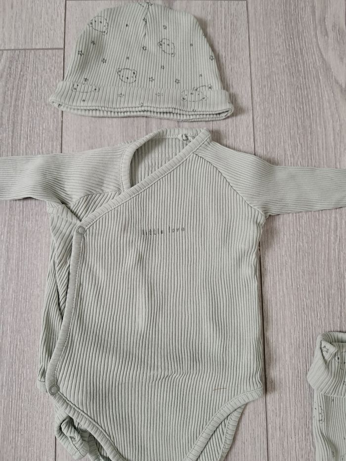 Ensemble 3 pièces - vert - 3 mois / 60 cm - photo numéro 2