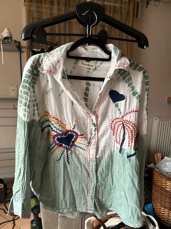 Chemise ML tie and Die à broderies