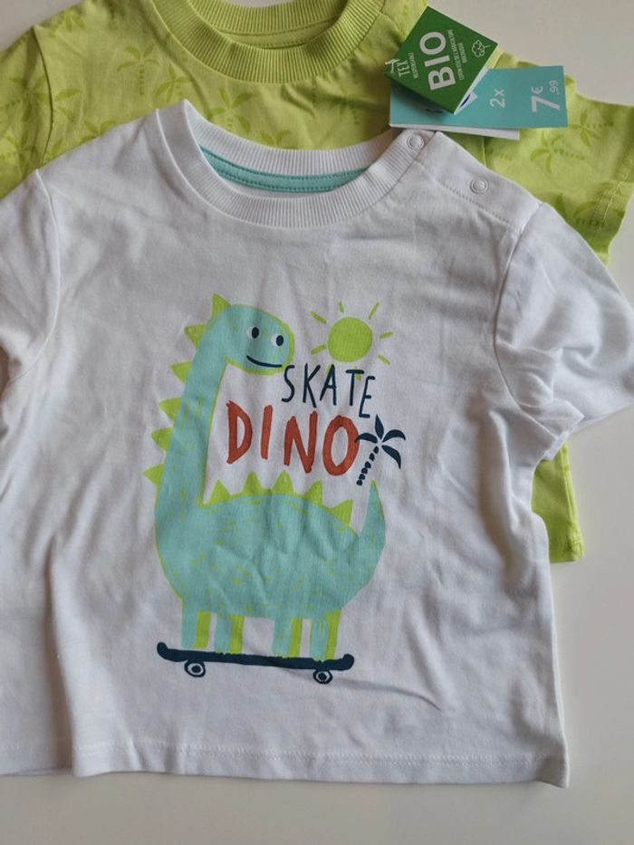 Lot tee-shirt bébé garçon 12 mois - photo numéro 6