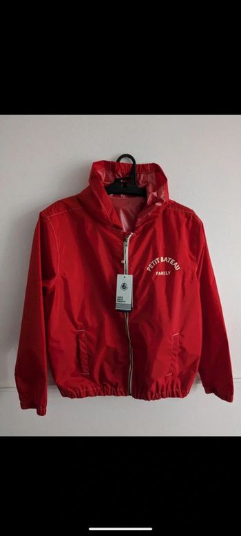 Coupe vent rouge  petit bateau Family 12 ans