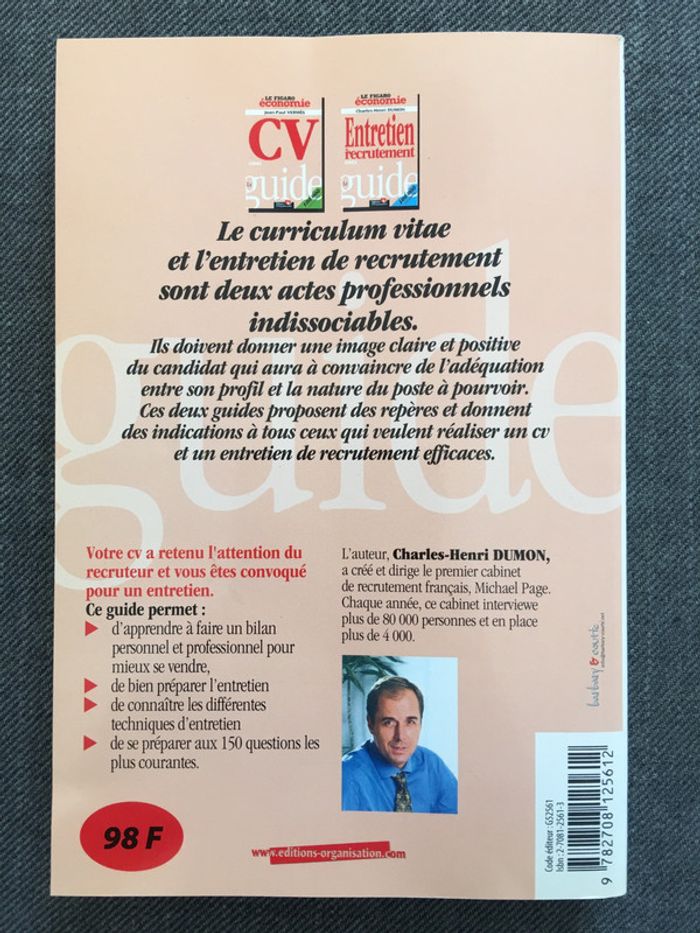 Entretien de recrutement - Guide 2001 - photo numéro 2