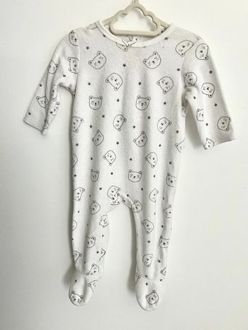 Pyjama une pièce en velours Tex 9 mois 71 cm