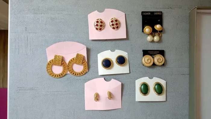 Lot de 7 paires de boucles d'oreilles