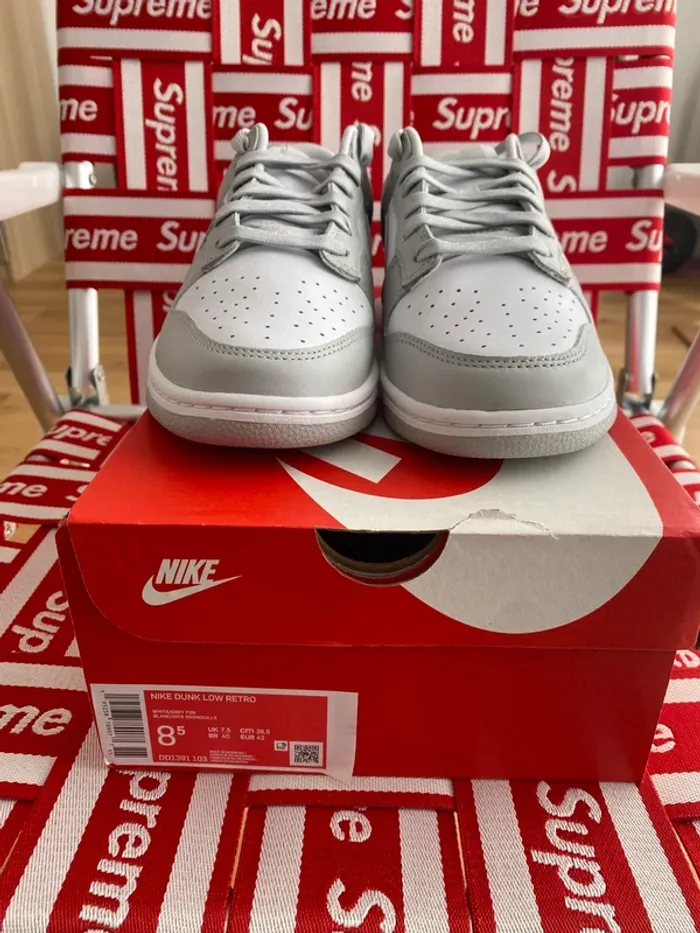 Nike air dunk low grey fog 2021 - photo numéro 7