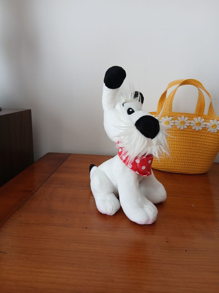 Doudou-Peluche Chien Idéfix avec bandana *17 cm - photo numéro 6