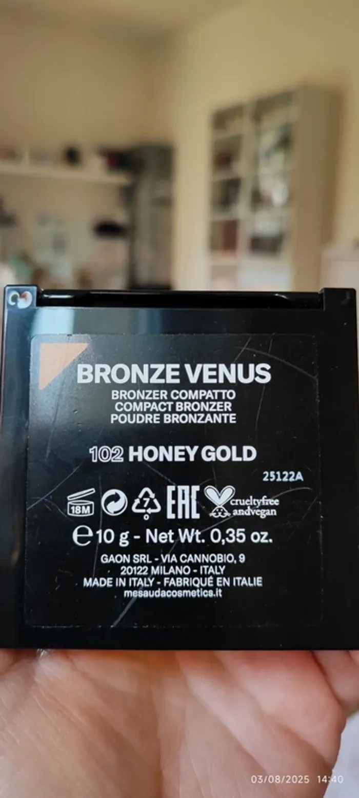 Mesauda Bronze Venus Bronzer Shade Honey Gold - photo numéro 5