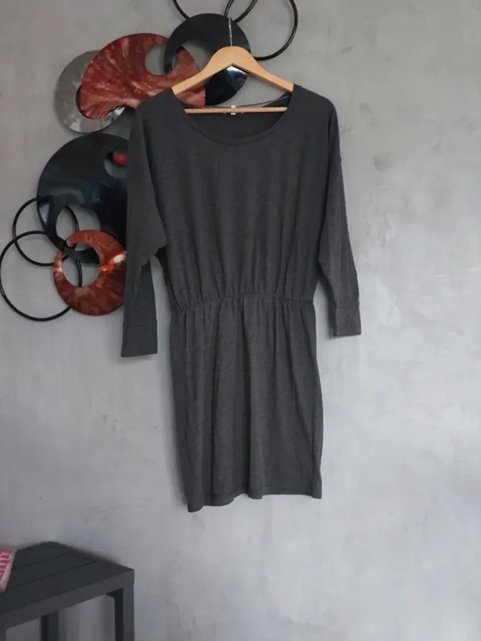 Robe casual gris anthracite La Halle - photo numéro 2