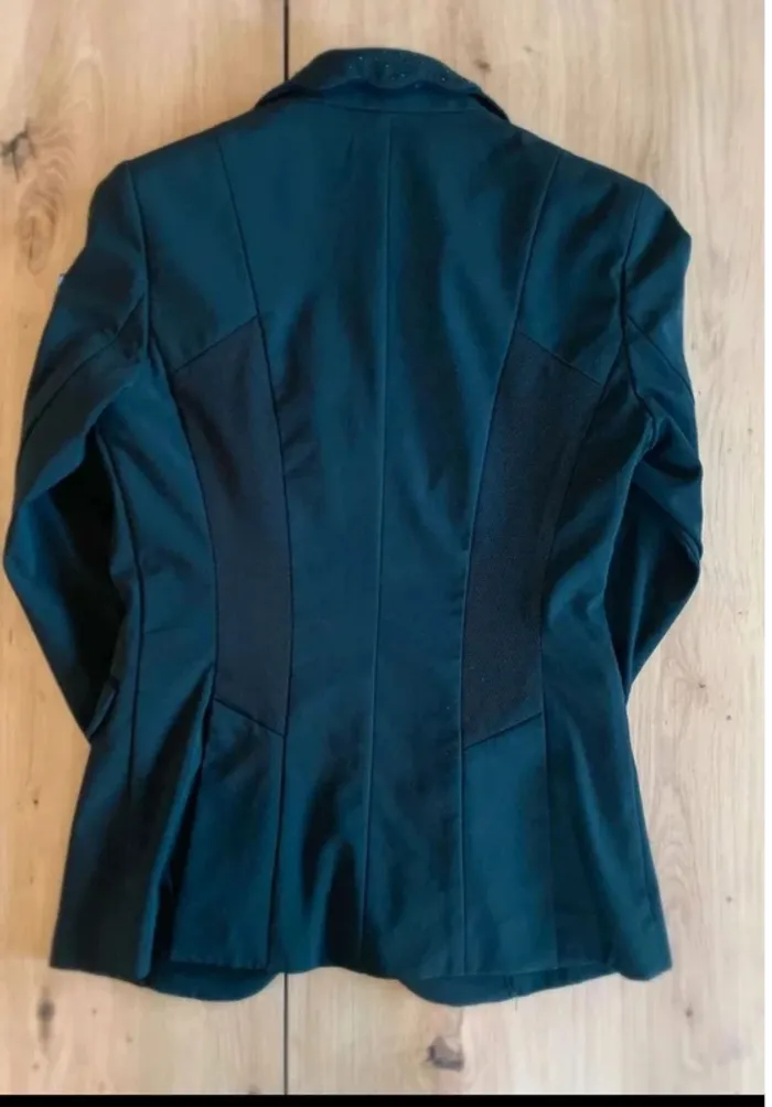 Veste de  Concours d’Équitation  Kingsland  Taille  34, Logo Brodé,  Strass au  Col,  Très  Bon État - photo numéro 8