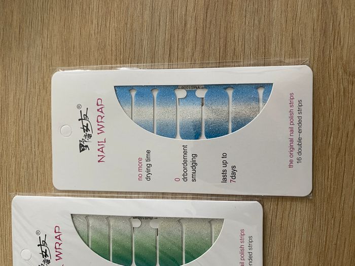 3 Lots Stickers pour ongles neuf bleu, argent, vert, or - photo numéro 4