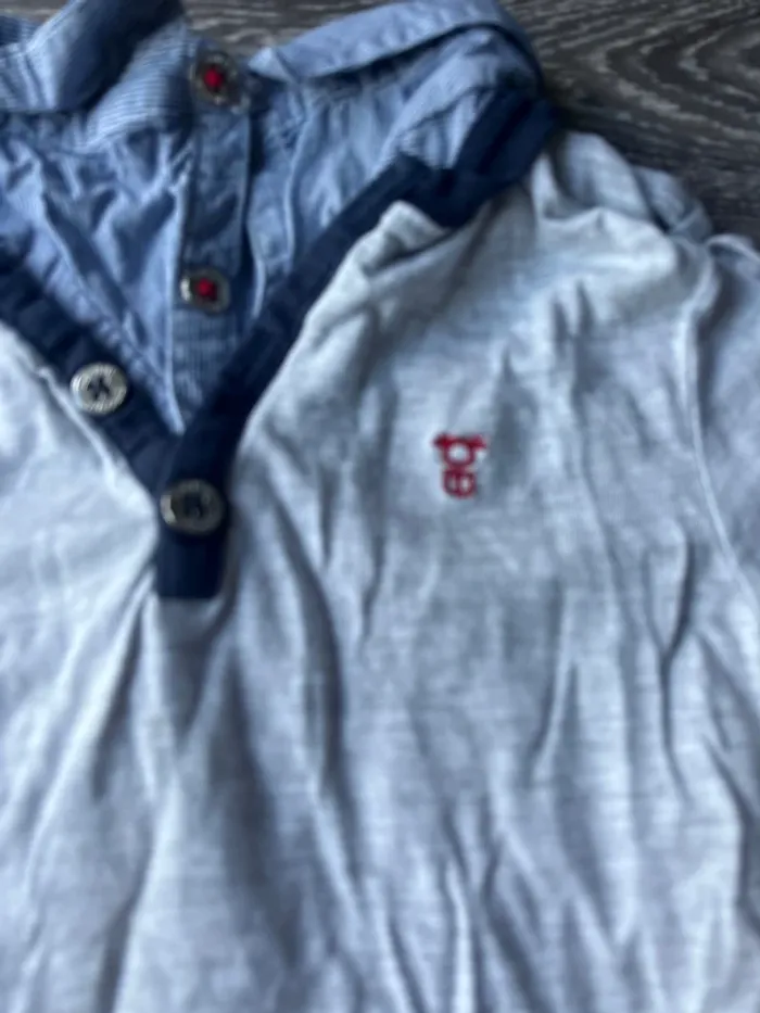 Pull chemise okaidi 4 ans neuf - photo numéro 2