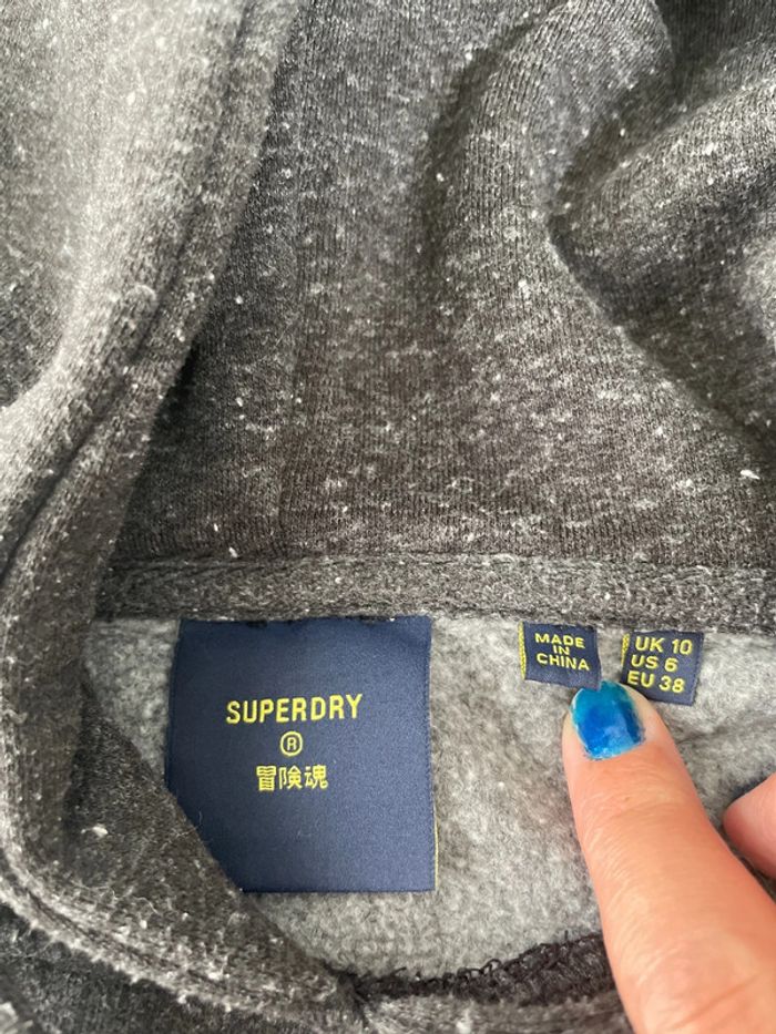 Sweat à capuche super dry Tokyo Japan great wi london britain taille 38 uk 10 - photo numéro 3