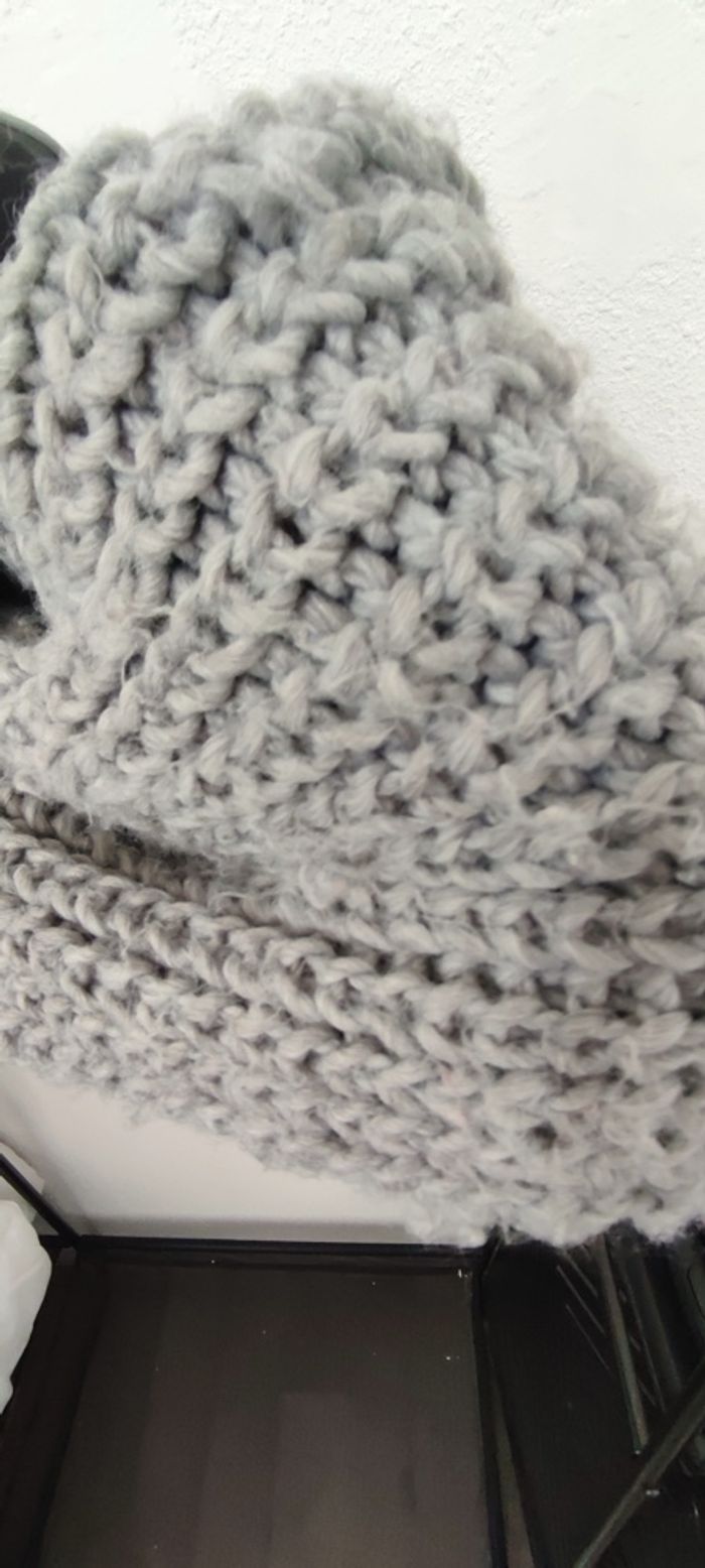 Snood gris maille apparente Primark - photo numéro 3
