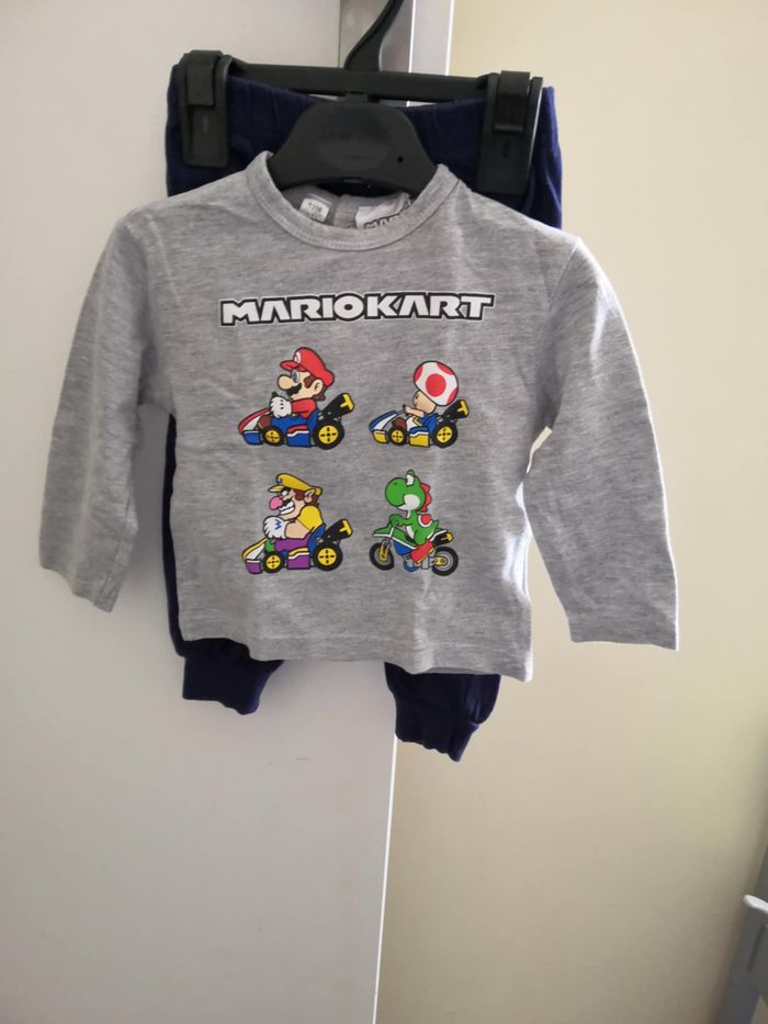 Ensemble pyjama 2 pièces imprimé "Mario" 12 mois Kiabi
