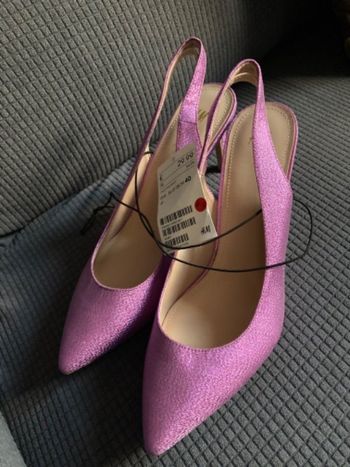 Escarpins d’été mauves/violets à paillettes P39/40 H&M neuves