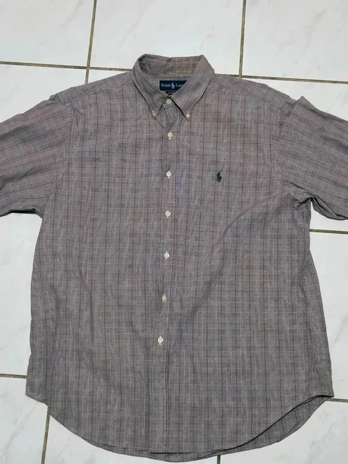 🌿 Chemise Ralph Lauren Classic Fit Vintage Carreaux (Taille XL / 17) - photo numéro 9